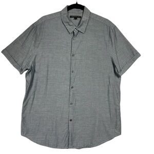 John Varvatos Cotton Short Sleeve Button Up Shirt Sz L Lightweight